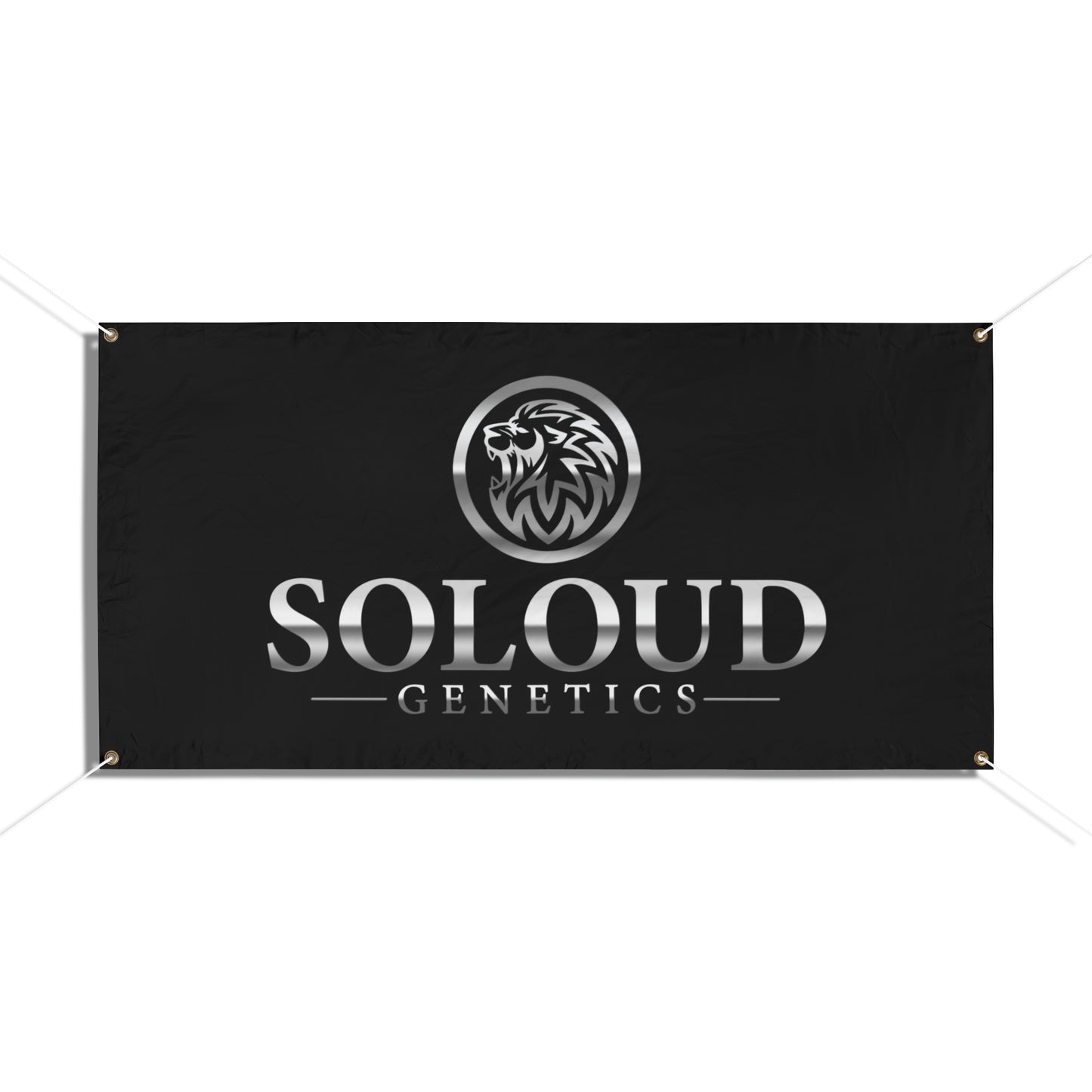 SOLOUD GENETICS VINYL BANNER (BLACK)