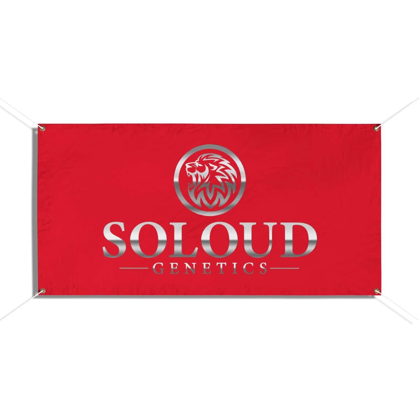 SOLOUD GENETICS VINYL BANNER (RED)