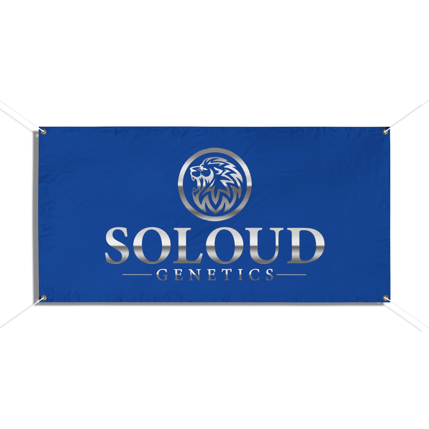 SOLOUD GENETICS VINYL BANNER (BLUE)