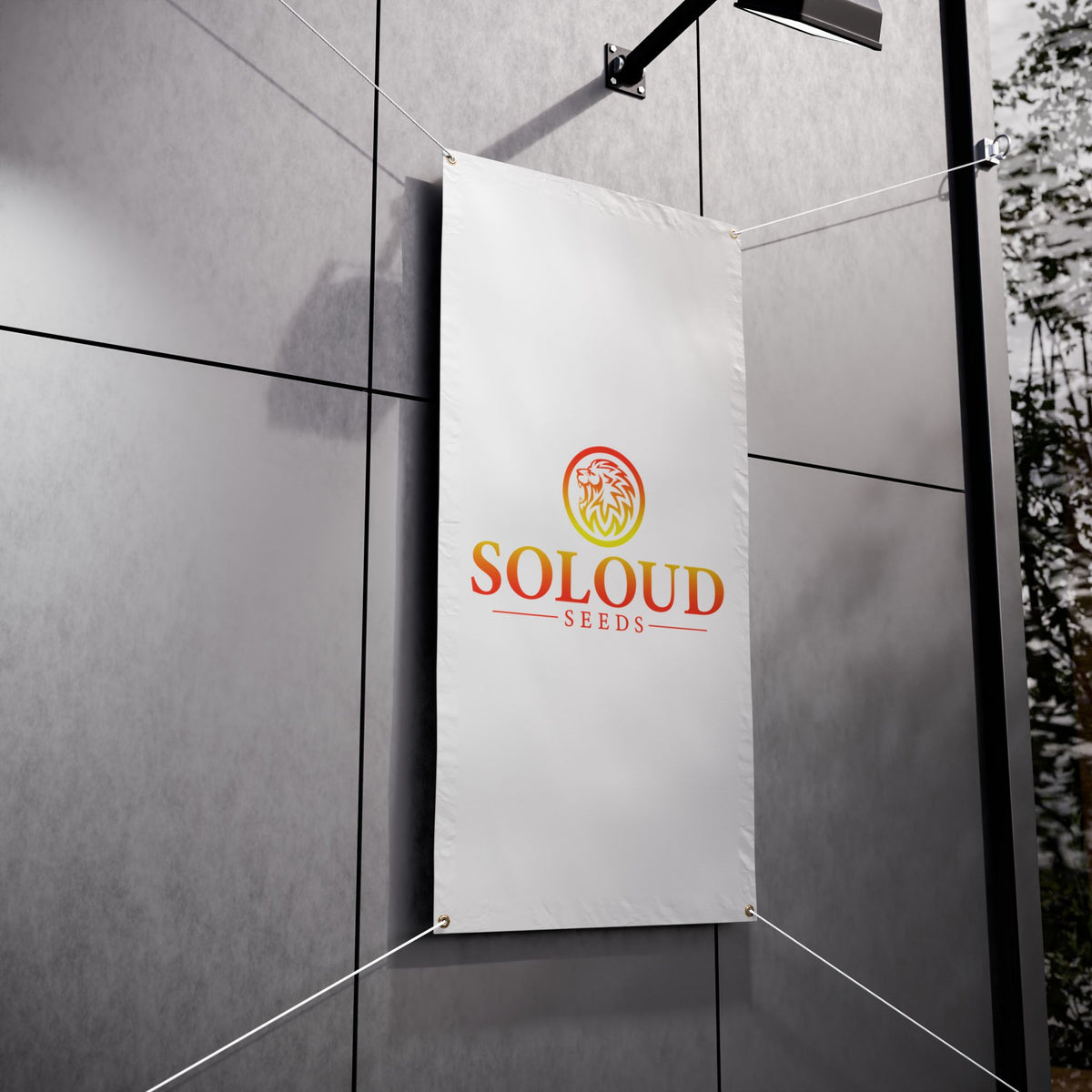 Vinyl Banner — Soloud Seeds Logo Outdoor Banner