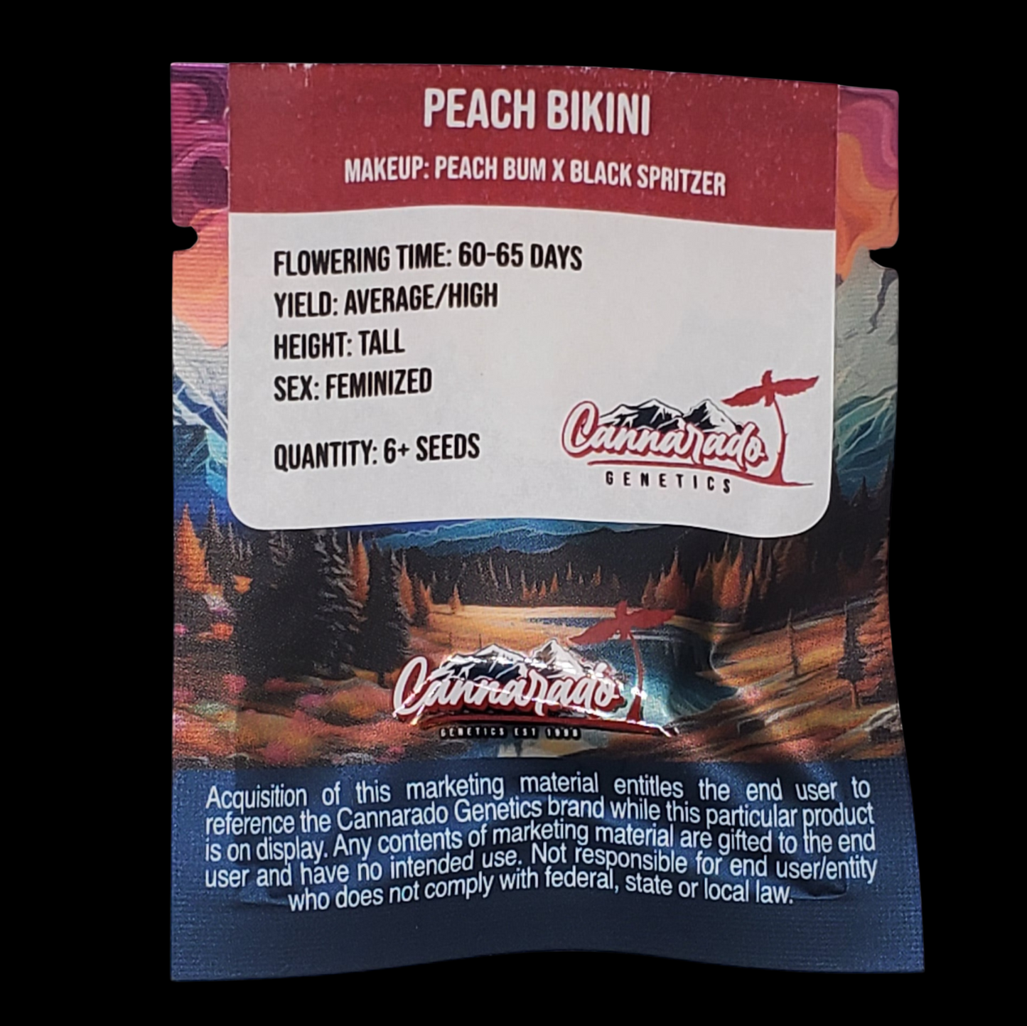 PEACH BIKINI (PERMANENT PEACH/ZAWTZ X BLACK SPRITZER) STRAIN FEMINIZED CANNABIS SEEDS