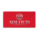 SOLOUD GENETICS VINYL BANNER (RED)