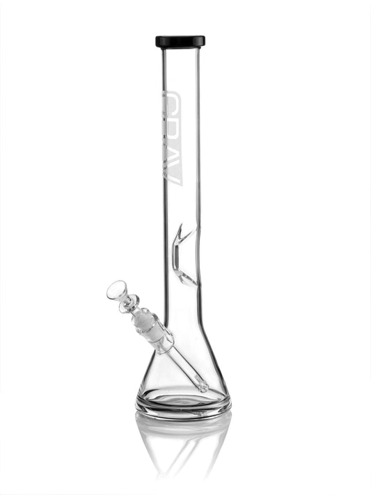 Grav Labs Tall 16 Inch Black Accented Beaker Base Water Pipe Bong