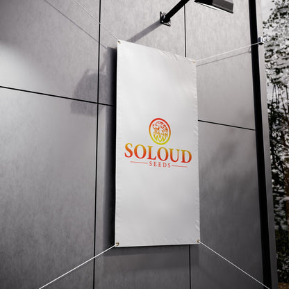 Vinyl Banner — Soloud Seeds Logo Outdoor Banner