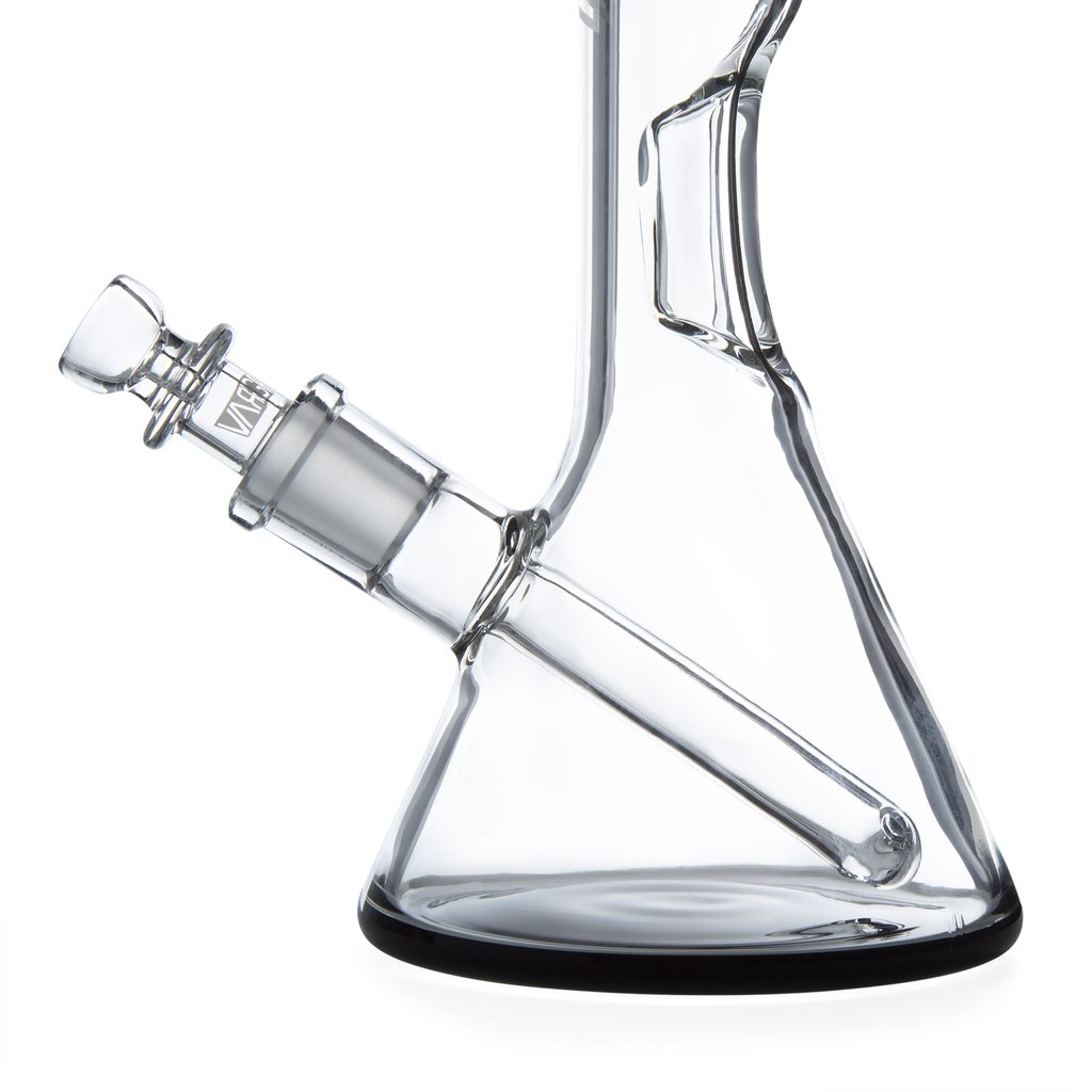 Grav Labs Beaker Base 8 inch Glass Bong Water Pipe w/ Black Accents