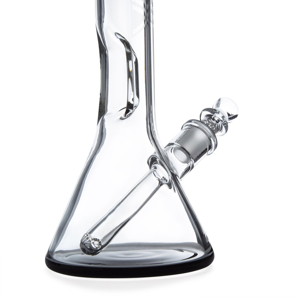 Grav Labs Beaker Base 8 inch Glass Bong Water Pipe w/ Black Accents