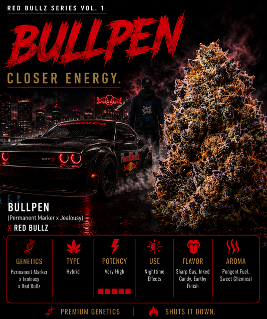 BULLPEN (PERMANENT MARKER X JEALOUSY) X RED BULLZ (FEM)