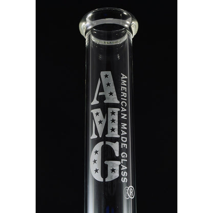 AMG Glass Massive 18 inch Clear Straight Tube Bong Water Pipe