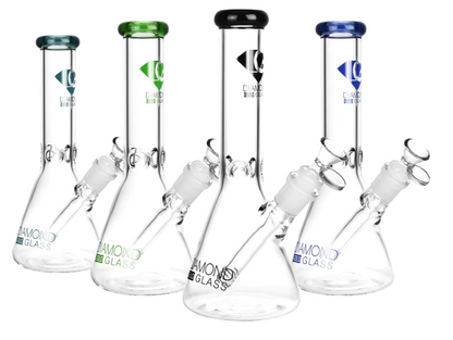 Diamond Glass - 10" Basic Beaker Base Water Pipe Bong